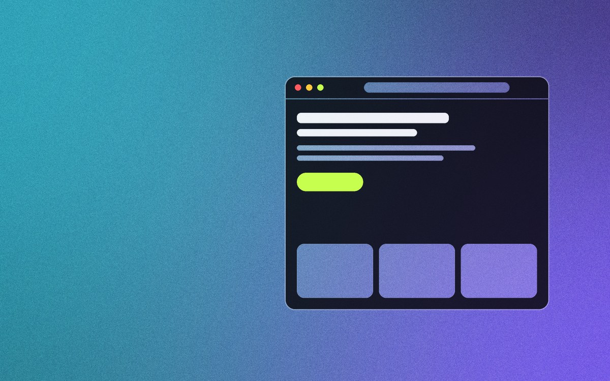 Browser window mockup illustrating web3 SEO and search visibility
