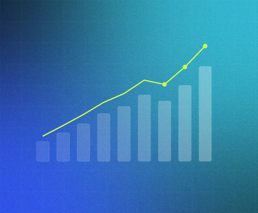 Treasury analytics dashboard with growth chart for Nusantara Pay